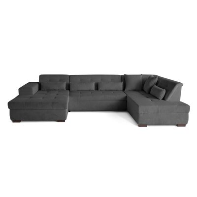 Canapé d'Angle Convertible en Velours côtelé 7 places - VERMONT LISA DESIGN