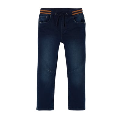 Pantalon droit en molleton effet denim VERTBAUDET