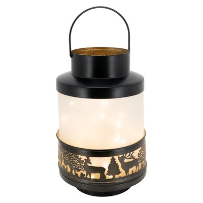 Lanterne Cerfs en verre et métal AUBRY GASPARD
