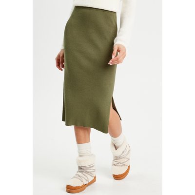 Jupe tricot midi droite CACHE CACHE