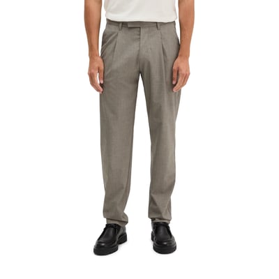 Pantalon modèle Belsbo à plis, coupe décontractée en mélange de laine estival MARC O'POLO