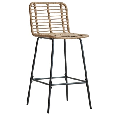 Lot de 2 tabourets de bar en  rotin, BANGKOK NORDLYS