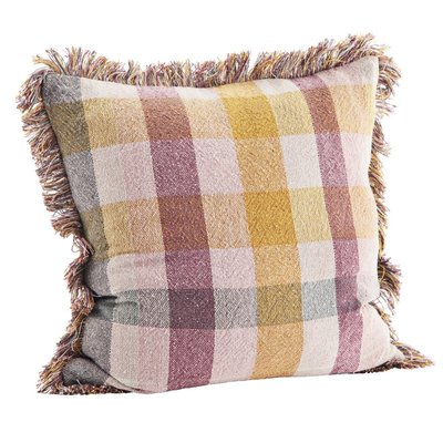 Housse de coussin à carreaux coton MADAM STOLTZ