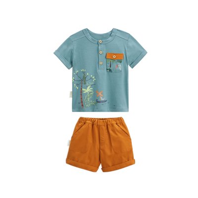 Ensemble bébé t-shirt et short MANGROVE PETIT BEGUIN
