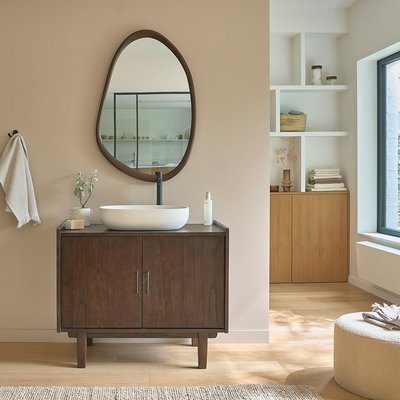 Meuble de salle de bain en mindi massif 90 cm VINTAGE BERAH GETAH