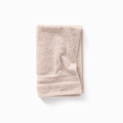 Serviette invité coton LOLA II CARRE BLANC