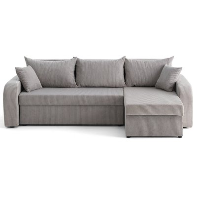 Canapé d'Angle Convertible en Velours côtelé 4 places - VALOS LISA DESIGN