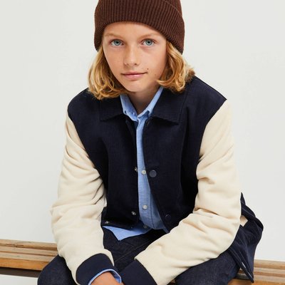 Teddy en velours bicolore avec broderie dans le dos, en coton MONOPRIX