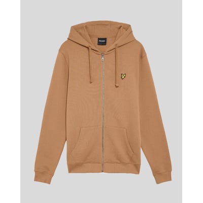 Sweat à capuche zippé en coton loopback LYLE & SCOTT