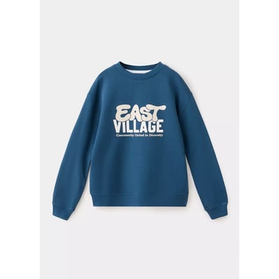 Sweat 100 % coton phrase MANGO KIDS