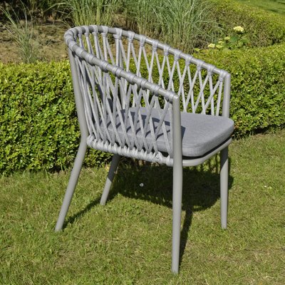 Fauteuil en alu et corde Lula GECKO JARDIN