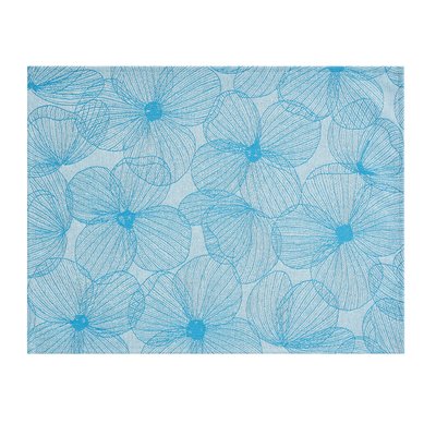 Set de table enduit, A LA CARTE FLEURS PAPILLONS LE JACQUARD FRANCAIS