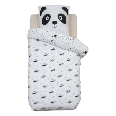 Parure de lit enfant 100% coton réversible PANDA ATMOSPHERA