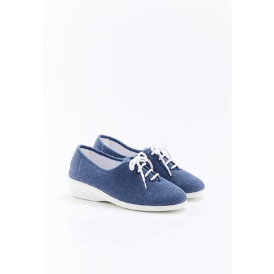 Chaussons à lacets en toile DAMART