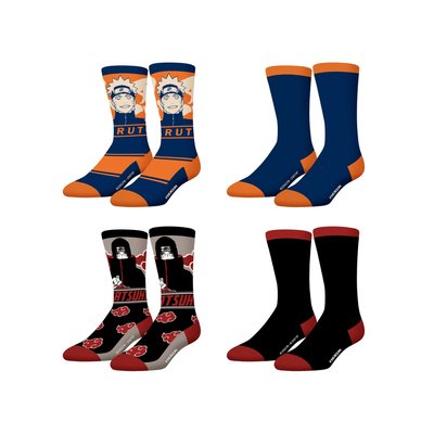 Lot de 4 Chaussette Naruto Shippuden FREEGUN