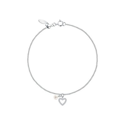 Bracelet en argent 925 et perle de culture PERLE DE NUIT