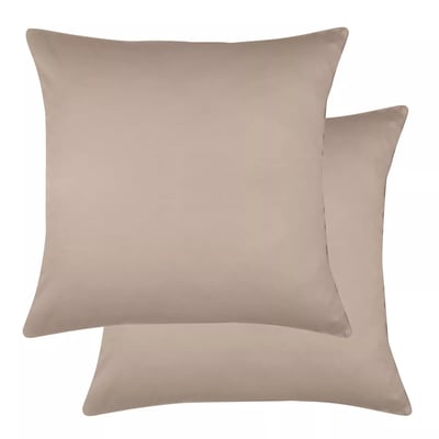 Lot de 2 taies satin de coton AVA UNI GARNIER THIEBAUT