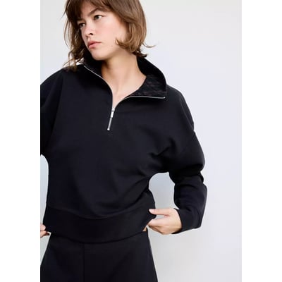 Sweat-shirt col montant zippé MANGO