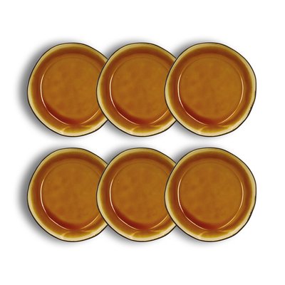 Lot de 6 assiettes coupes en grès 16cm, BALATA OGO LIVING