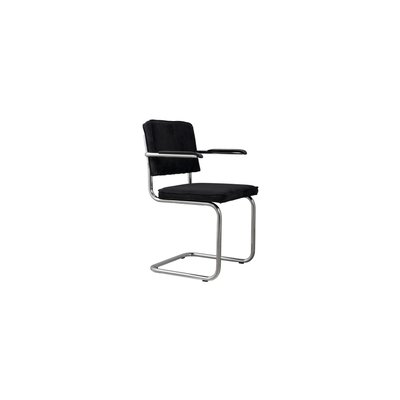 Fauteuil en velours avec accoudoirs Ridge ZUIVER