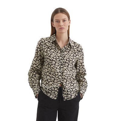 Blouse imprimée à manches longues relaxed en qualité voile silky-touch MARC O'POLO