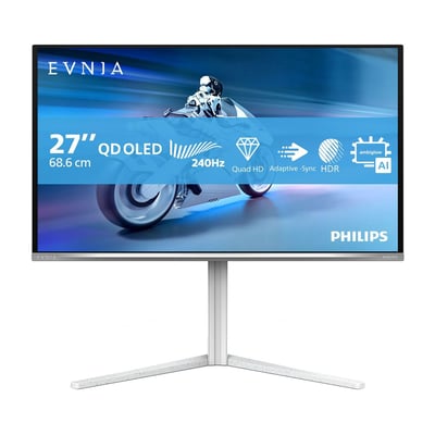 Ecran PC Gamer Evnia 27M2N6501L 27" QHD 240Hz QD-OLED HDR10 G-Sync Ambiglow PHILIPS