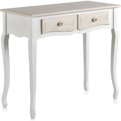Console romantique en bois  avec deux tiroirs RECOLLECTION
