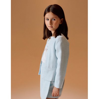 Veste en Tweed avec Volants ZIPPY