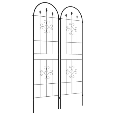 Tonnelle de jardin Acier Noir OUTSUNNY