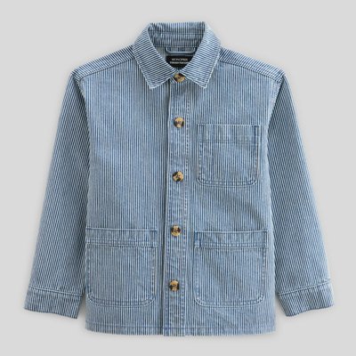 Veste worker rayée en coton BIO GOTS MONOPRIX