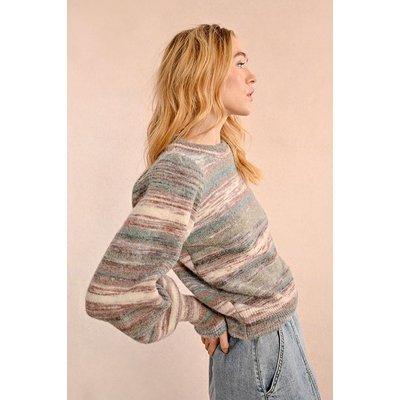 Pull tie and dye femme rose La Redoute