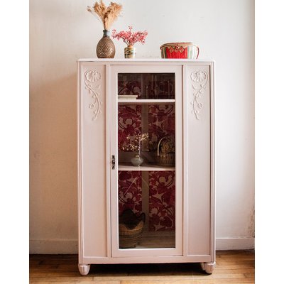Armoire vitrée en bois Magda N°6 - Bon état DEBONGOUT