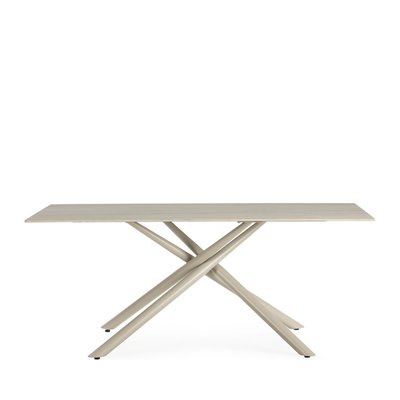 Table à manger 8 places en céramique et métal - Vika DRAWER