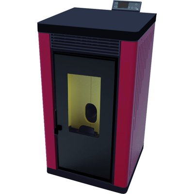 FM Poêle à granulés BP-200K 12kW Rouge FM BIOMASA