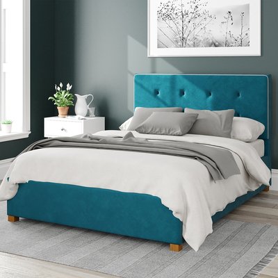 Presley Velvet Storage Ottoman Bed ASPIRE