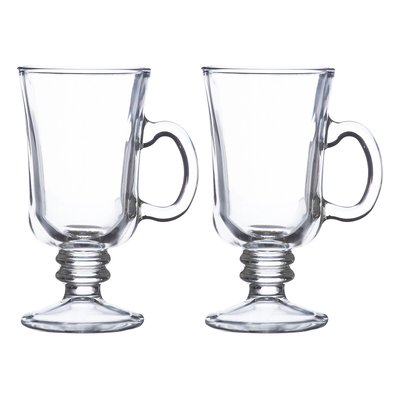Set of 2 Irish Coffee Glasses RAVENHEAD