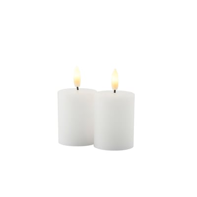 Set de 2 Bougies LED Sille 5 x 6cm à Piles SIRIUS