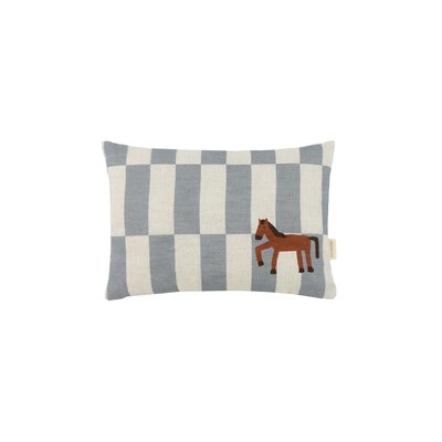 Coussin rectangulaire en lin français VIBES NOBODINOZ