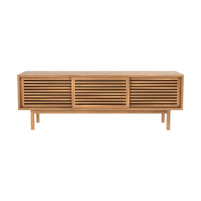 Meuble TV en bois de teck 140 cm - BORMES RENDEZ-VOUS DÉCO
