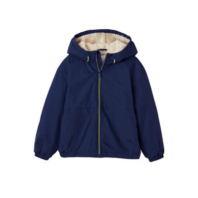 Coupe-vent à capuche doublé sherpa VERTBAUDET