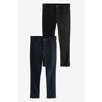 Pantalon chino stretch, lot de 2 NEXT