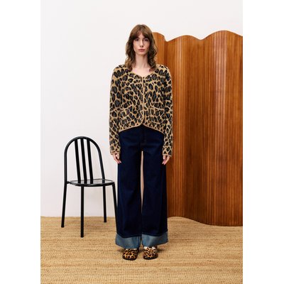 Cardigan  à motif léopard BEGONIA FRNCH