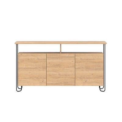 Buffet 3 portes et pieds en métal Dilly - L130 cm CALICOSY