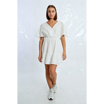 Robe courte à broderies anglaises LILI SIDONIO
