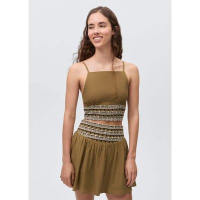 Top coton lin MANGO TEEN