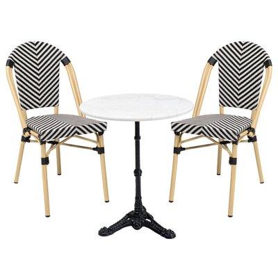 Ensemble de jardin table et 2 chaises, MONTMARTRE KARE DESIGN