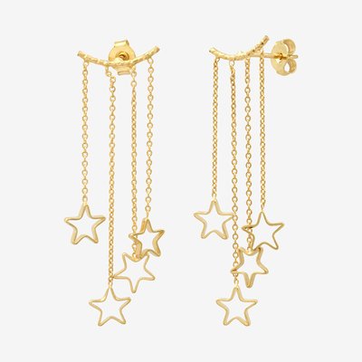 Boucles d'oreilles dorées grand modèle - CASSIOPEE CAROLINE NAJMAN