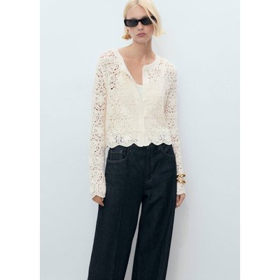 Cardigan maille crochet MANGO