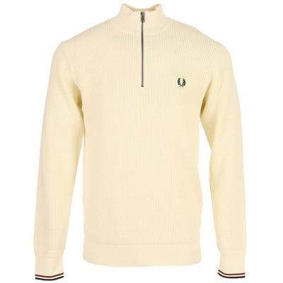 Pull WAFFLE STITCH HALF ZIP JUMPER FRED PERRY