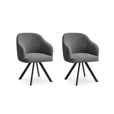 Lot de 2 chaises tissu texturé, SOPHIE BOBOCHIC